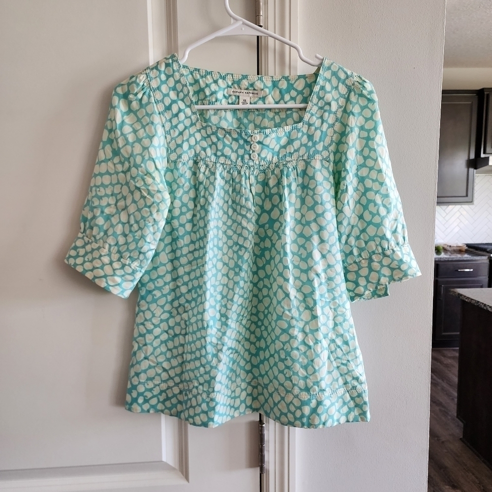 Banana Republic Square Neck Blouse